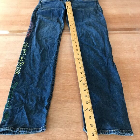 Kut from the Kloth Diana Skinny Jeans Women 12 Blue Mid Rise Dark Wash Stretch - Picture 7 of 12